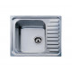TEKA Fregadero  sobre encimera  CLASSIC 1C REV. 10119059, Una cubeta, con escurridor, Inoxidable, acabado acero, 50 cm